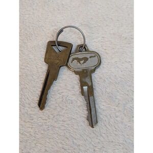 Ford Mustang Keyring Vintage Cole National Ignition Key Lot 2 Vintage Car